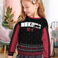 Fandomaniax - Nekoma Jersey Christmas Kids Unisex Wool Sweater