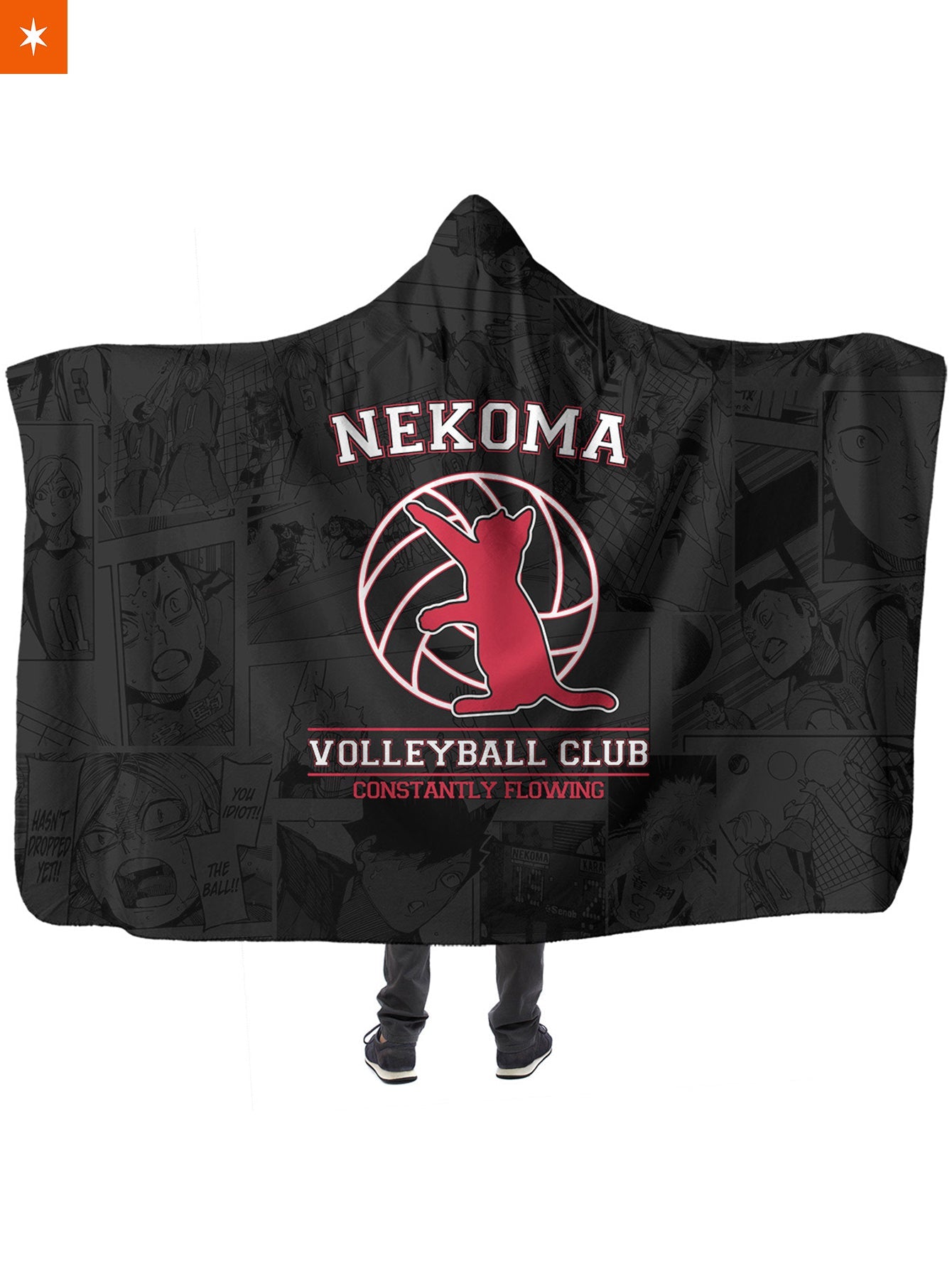 Fandomaniax - Nekoma Volleyball Club Hooded Blanket