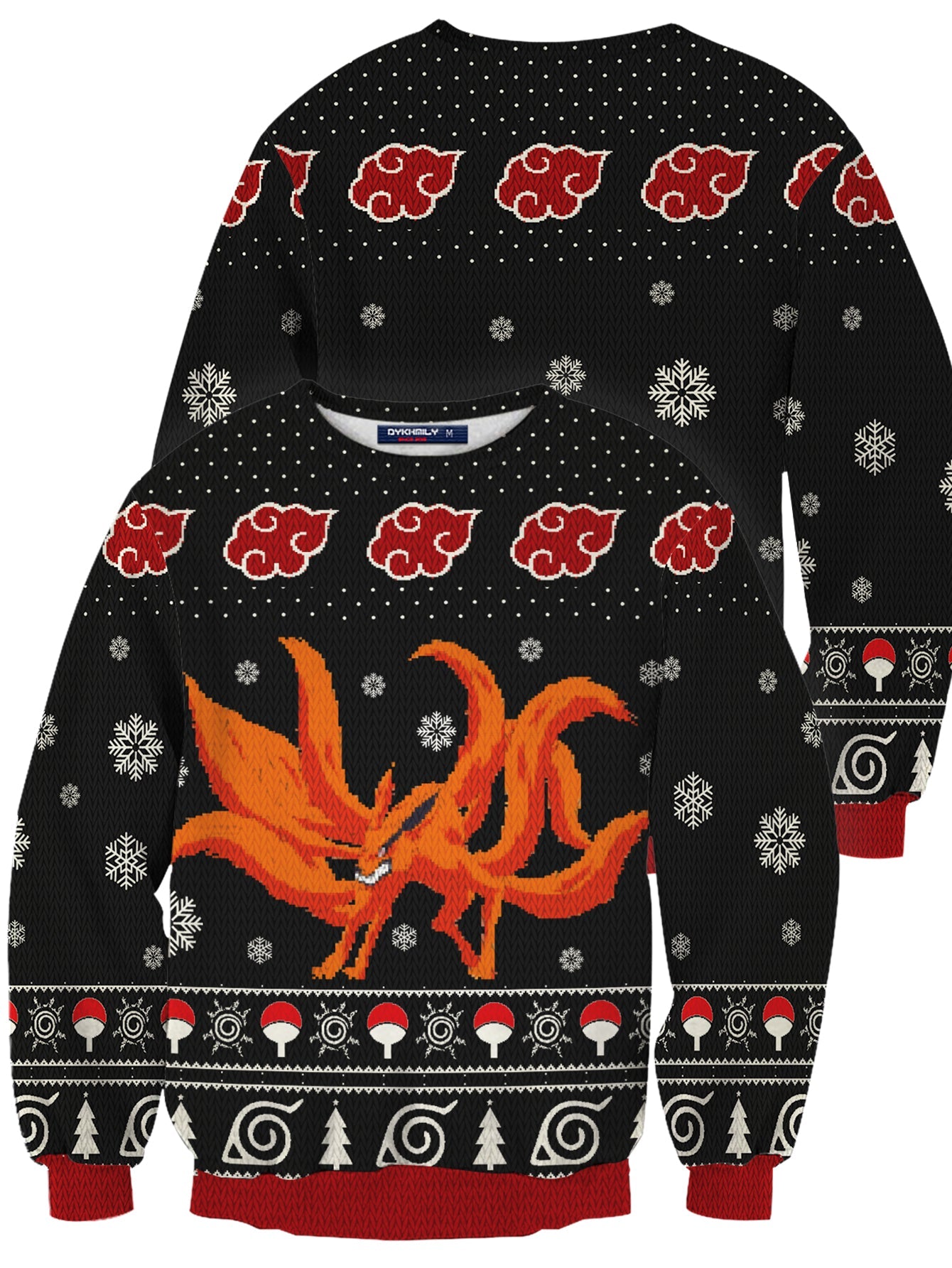 Fandomaniax - Nine Tailed Christmas Unisex Wool Sweater