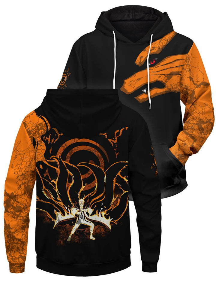 Fandomaniax - Nine Tails Mode Unisex Pullover Hoodie