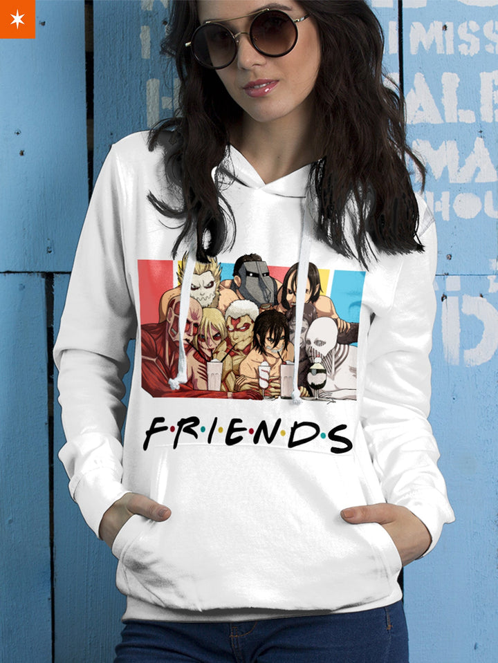 Fandomaniax - Nine Titans Friends Unisex Pullover Hoodie