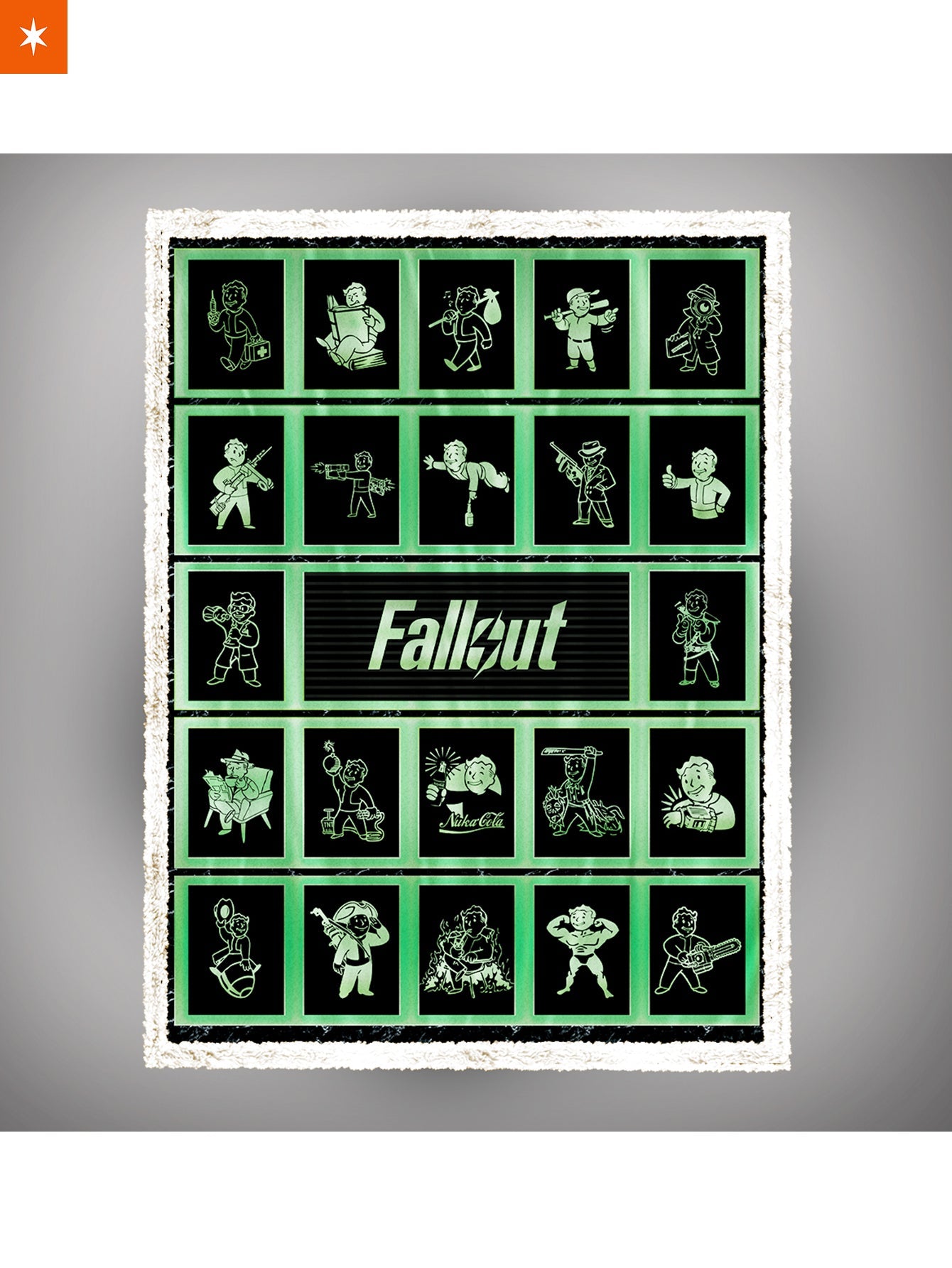 Atomic Fallout Rug Nuclear Fallout Throw Blanket – Fandomaniax