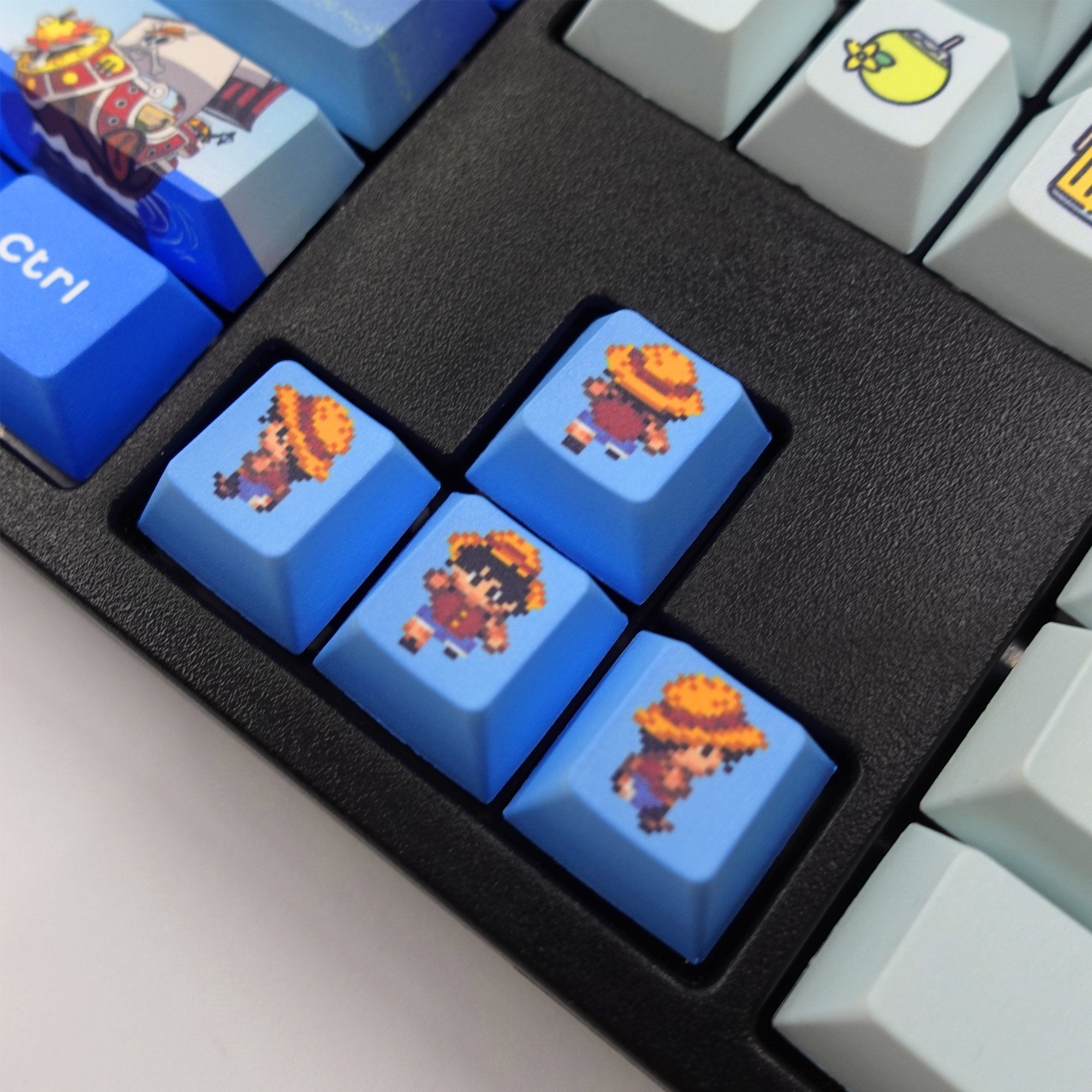 One Piece Keyboard Sticker One Piece Keycaps | Cool Anime Keycap Sets Keyboard – Fandomaniax
