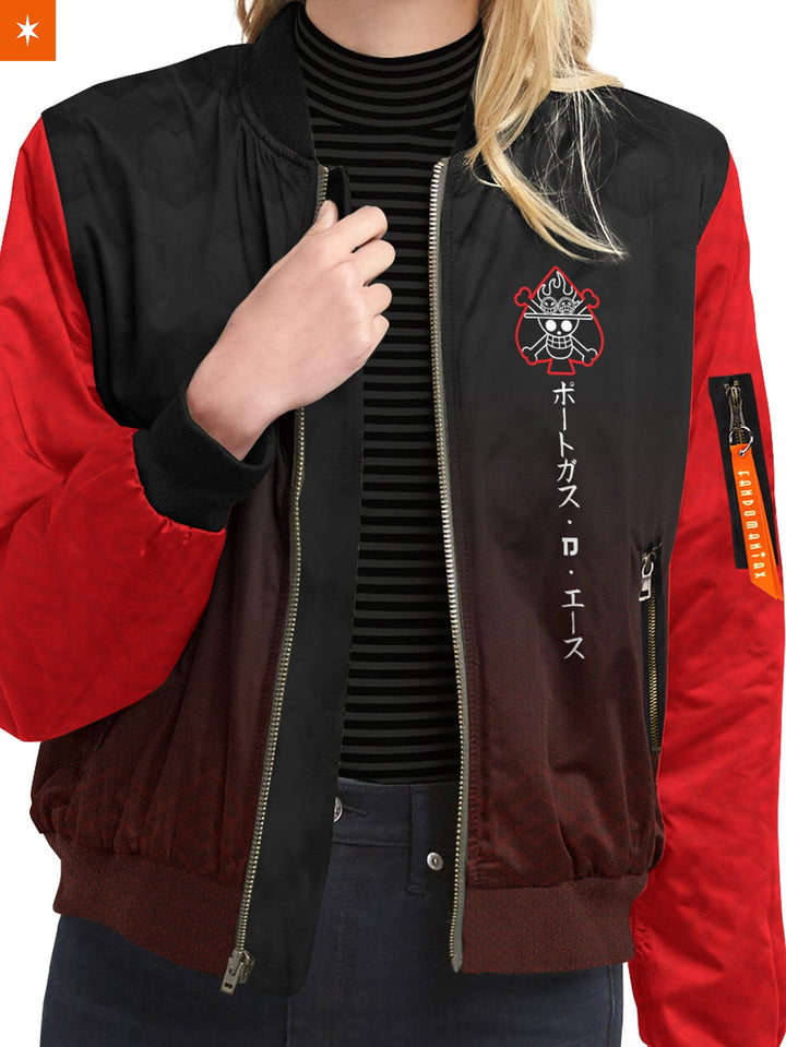 Fandomaniax - OP Grim Fire Fist Bomber Jacket