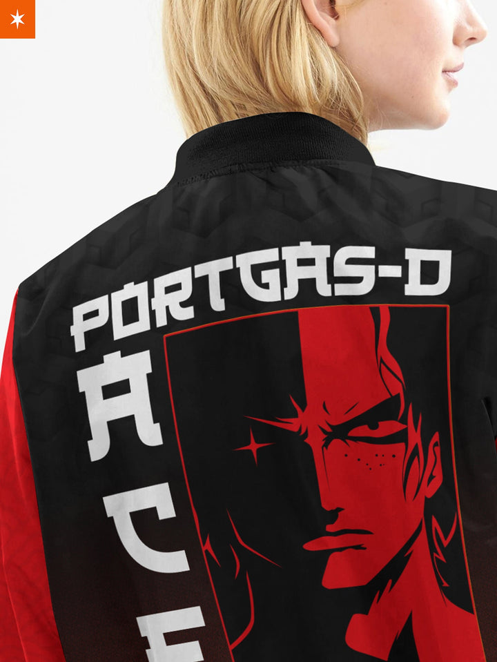 Fandomaniax - OP Grim Fire Fist Bomber Jacket