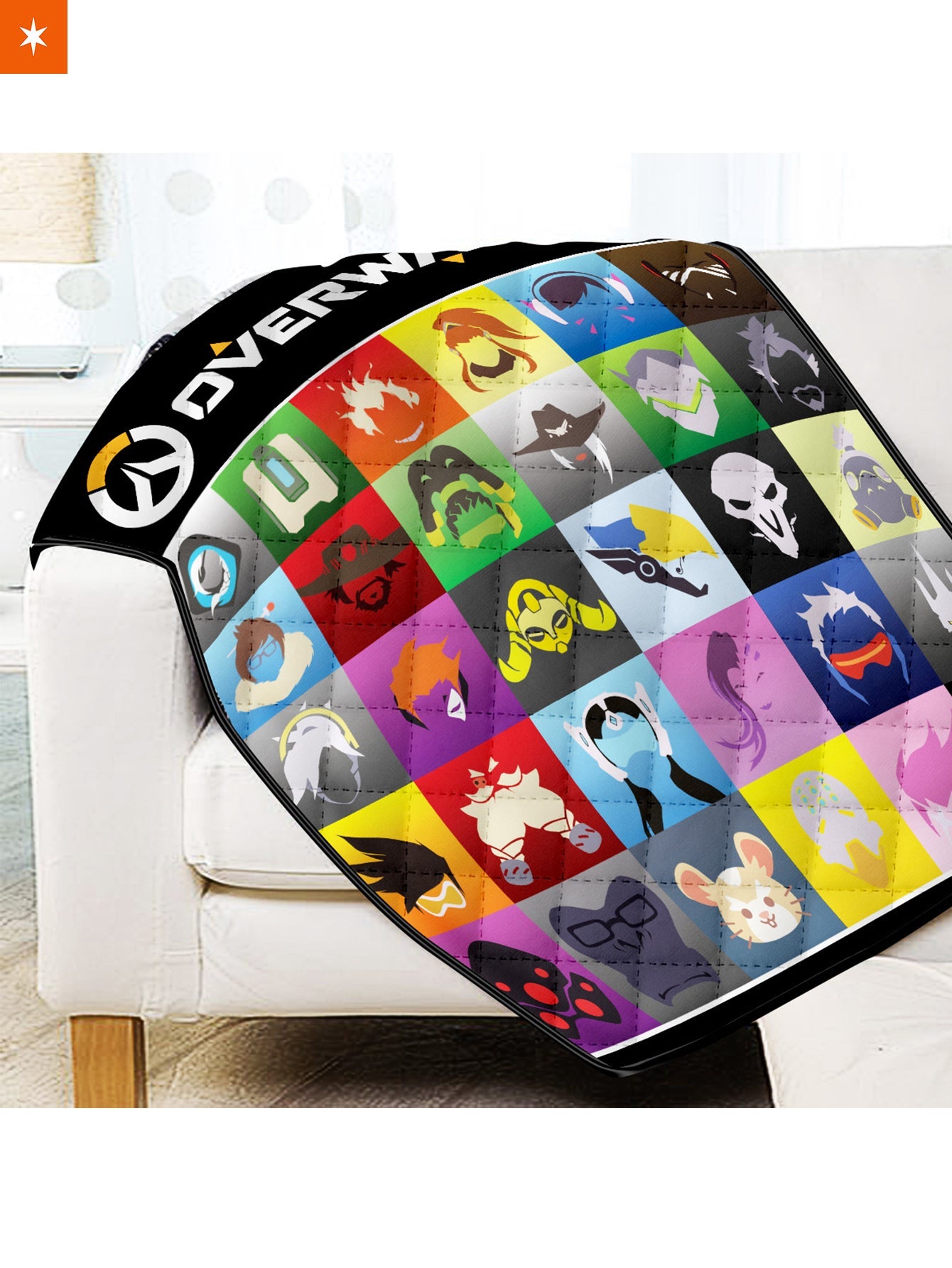 Fandomaniax - Overwatch Heroes Quilt Blanket