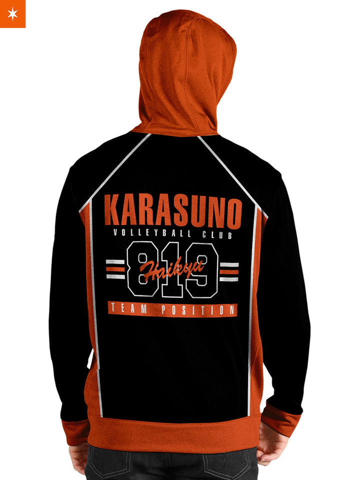 Fandomaniax - Personalized 819 Karasuno Unisex Pullover Hoodie