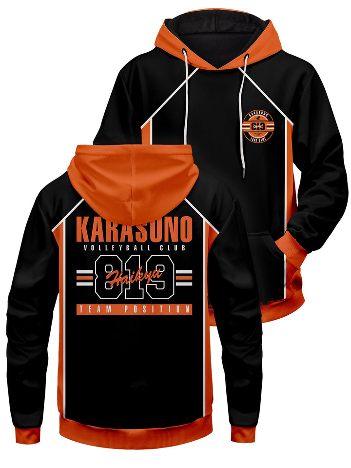 Fandomaniax - Personalized 819 Karasuno Unisex Pullover Hoodie