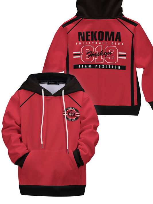 Fandomaniax - Personalized 819 Nekoma Kids Unisex Pullover Hoodie
