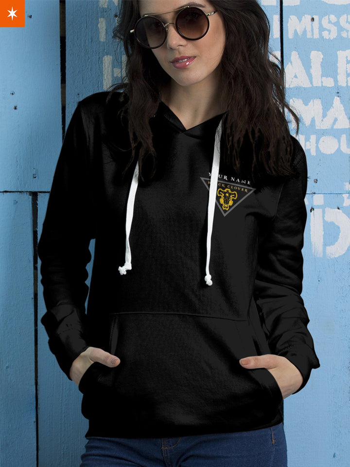 Fandomaniax - Personalized Black Bull Squad Unisex Pullover Hoodie