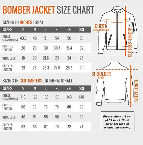 Size chart Jackets, Blue Industry