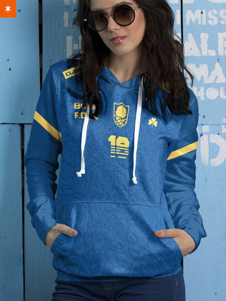 Fandomaniax - Personalized Blue Rose Uniform Unisex Pullover Hoodie