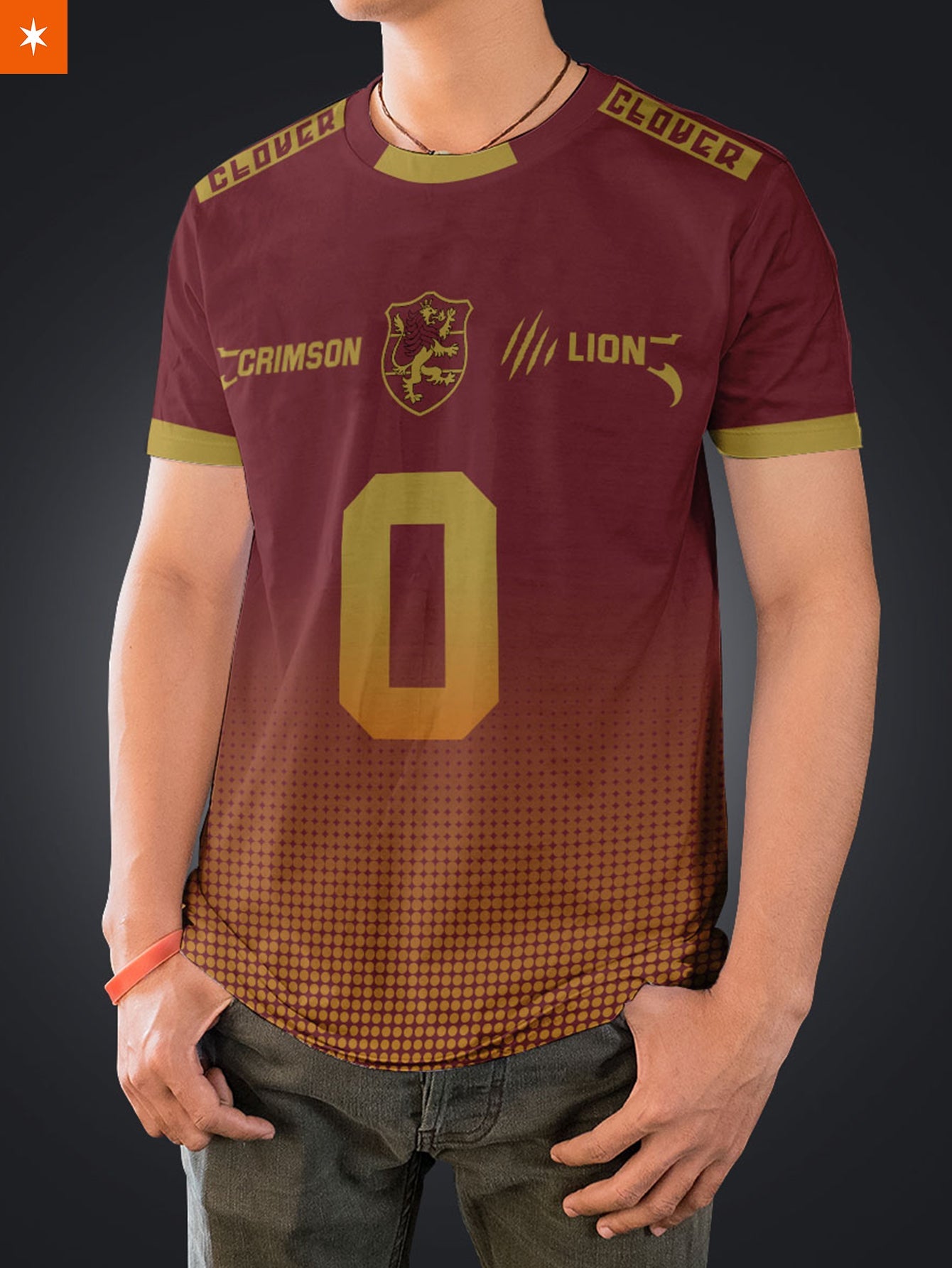 Fandomaniax - Personalized Crimson Lion Uniform Unisex T-Shirt