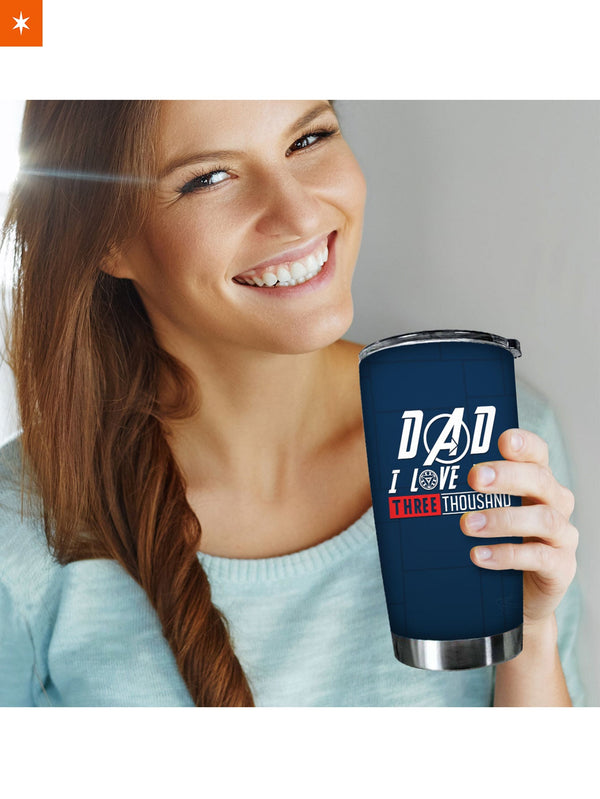 Fandomaniax - Personalized Dad I Love You 3000 Tumbler