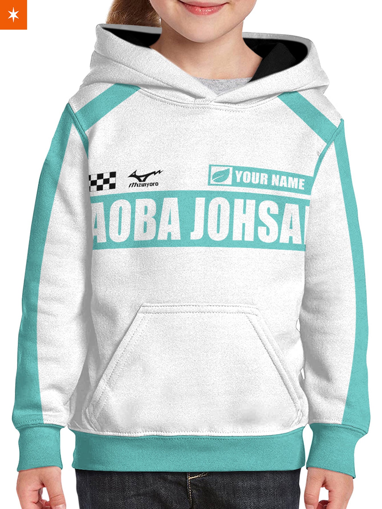 Fandomaniax - Personalized F1 Aoba Johsai Kids Unisex Pullover Hoodie