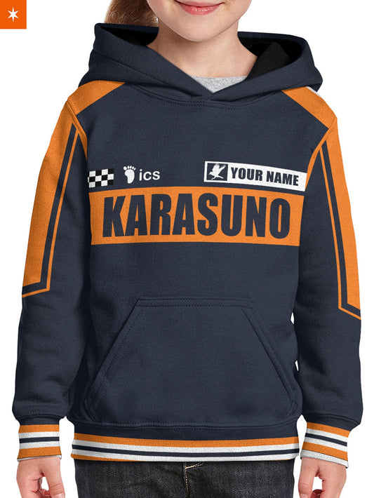 Fandomaniax - Personalized F1 Karasuno Kids Unisex Pullover Hoodie