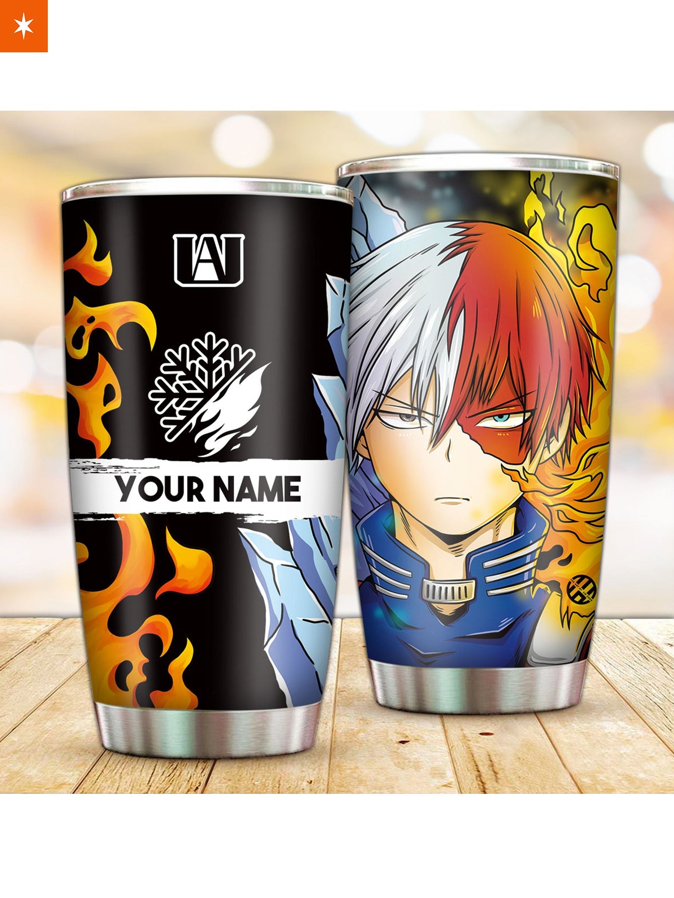 Fandomaniax - Personalized Fire and Ice is my Quirk Tumbler