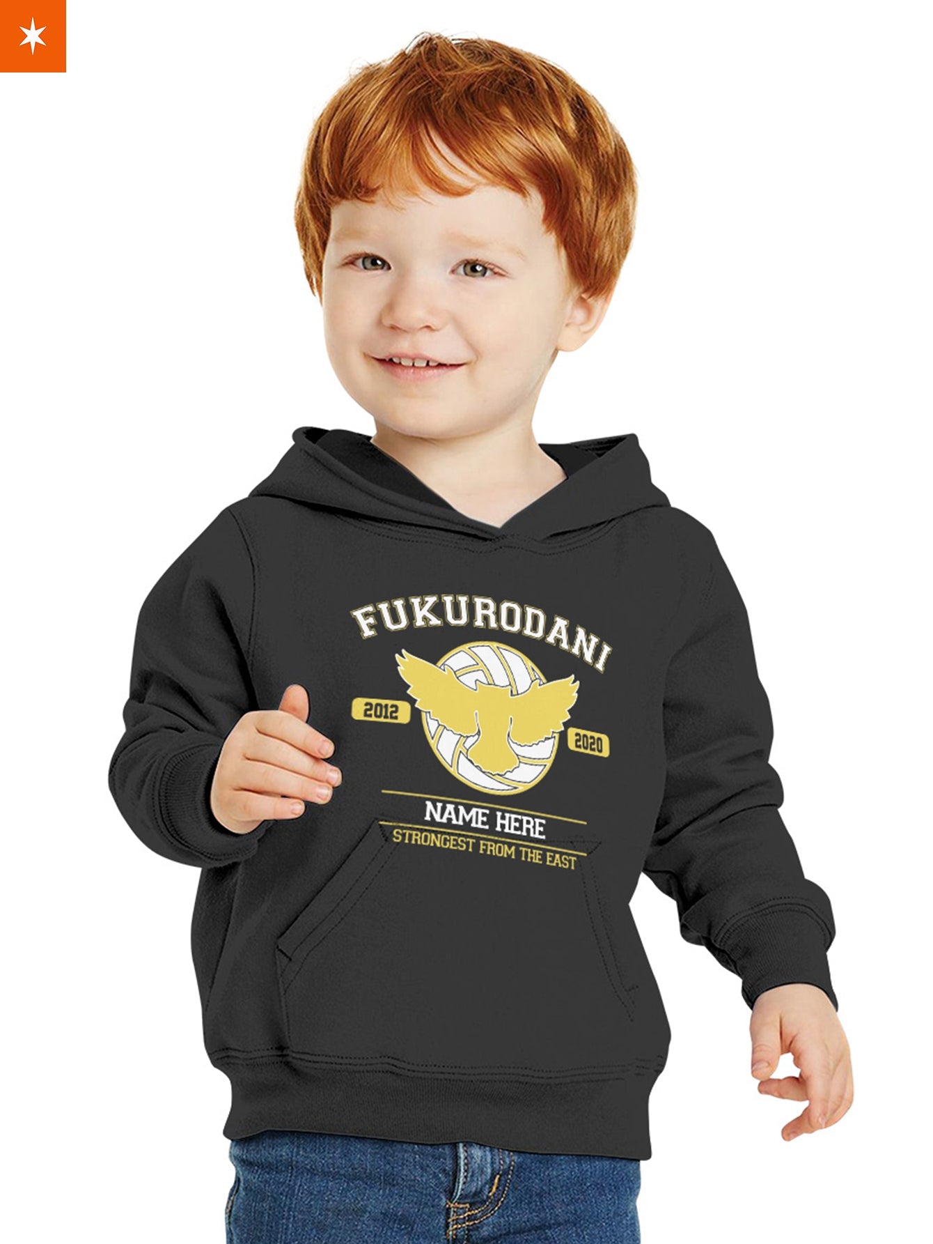 Fandomaniax - Personalized Fukurodani Strongest From The East Kids Unisex Pullover Hoodie