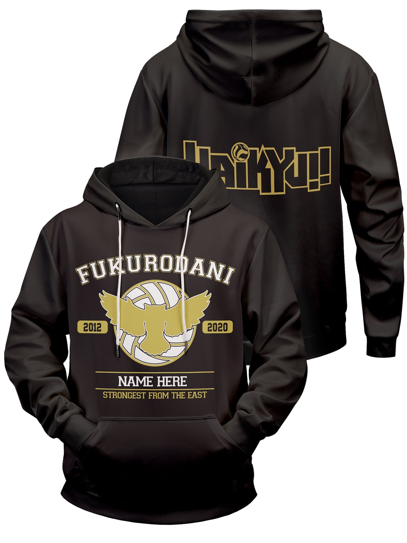 Fandomaniax - Personalized Fukurodani Strongest From The East Unisex Pullover Hoodie