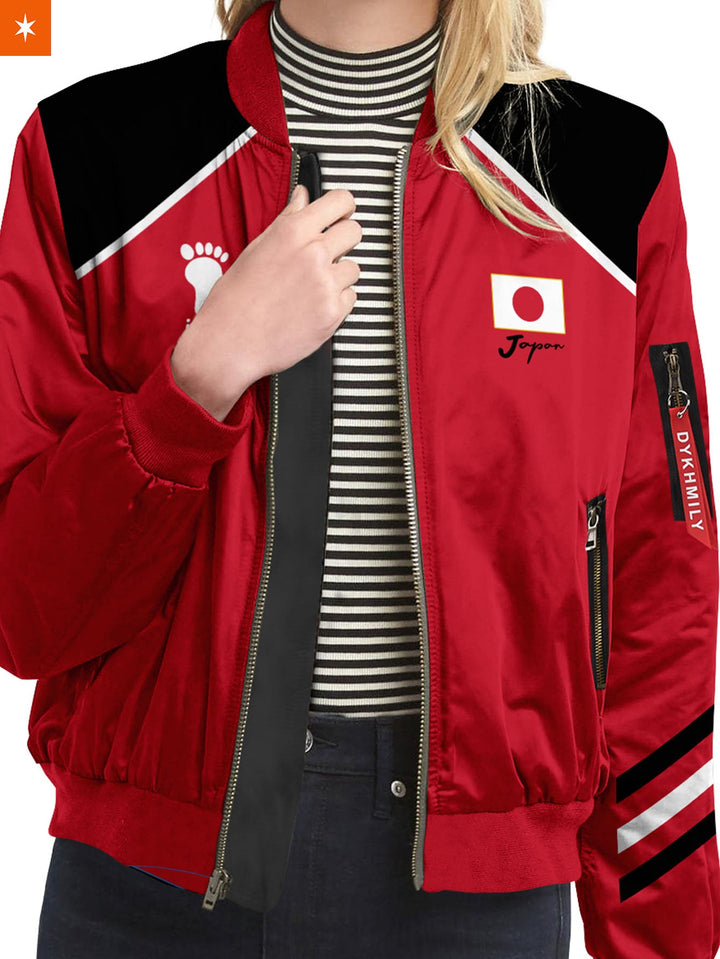 Fandomaniax - Personalized Haikyuu National Team Bomber Jacket