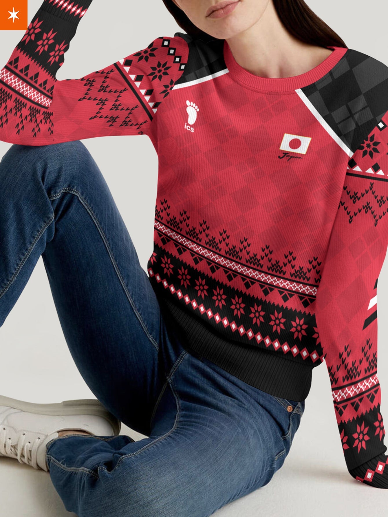 Fandomaniax - Personalized Haikyuu National Team Christmas Unisex Wool Sweater