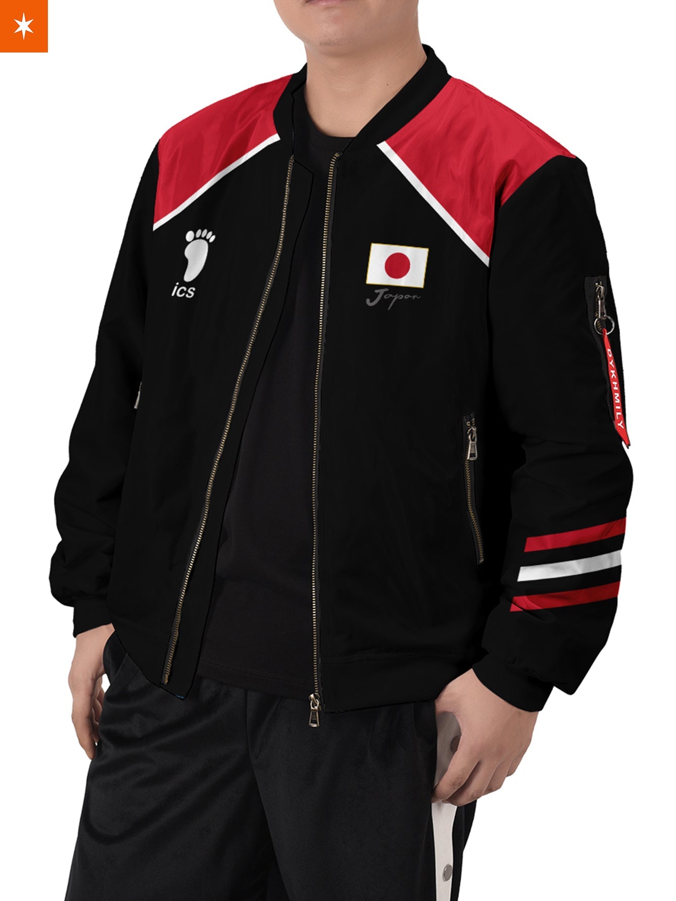 Fandomaniax - Personalized Haikyuu National Team Libero Bomber Jacket