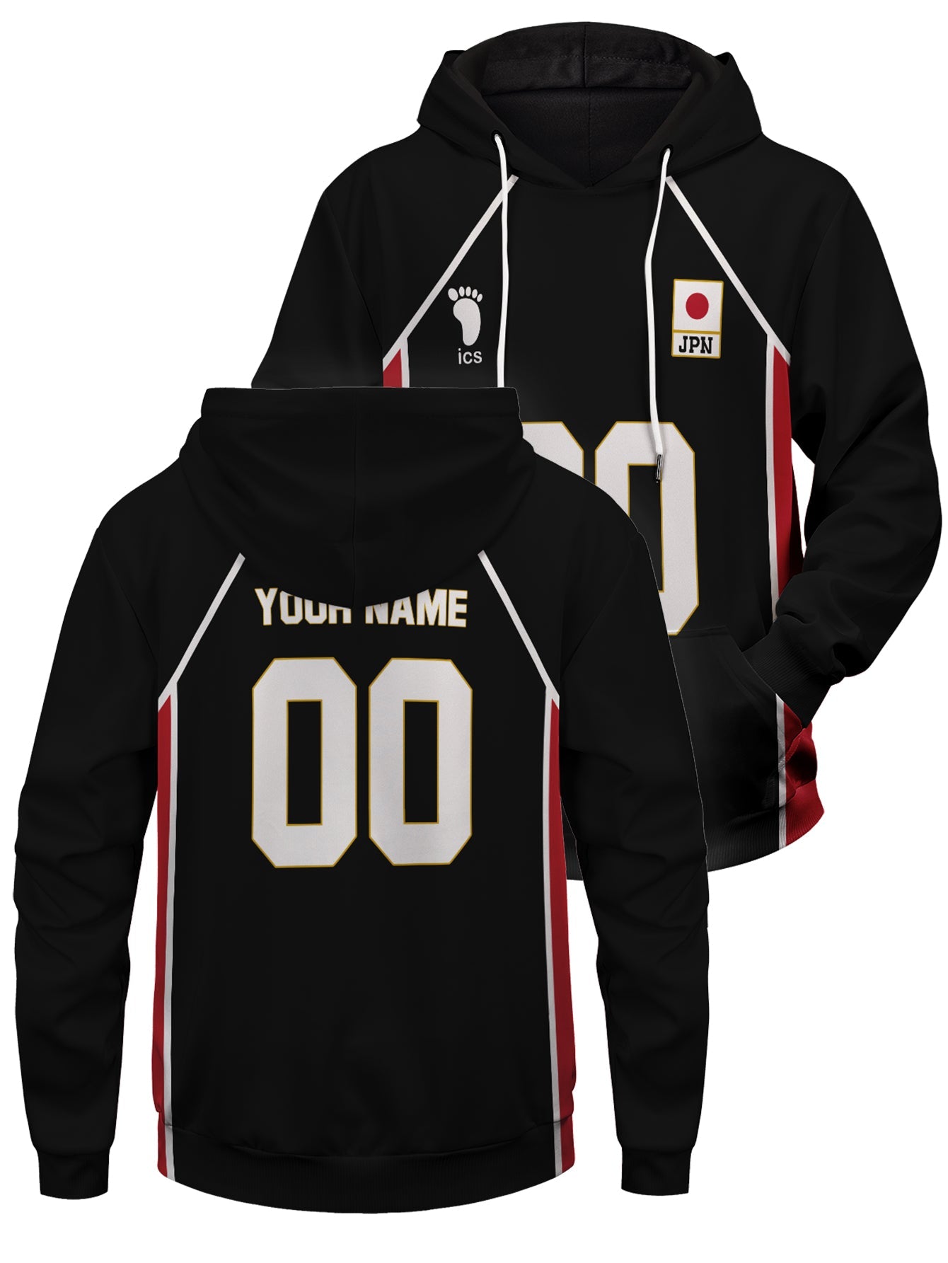Fandomaniax - Personalized Haikyuu National Team Libero Unisex Pullover Hoodie