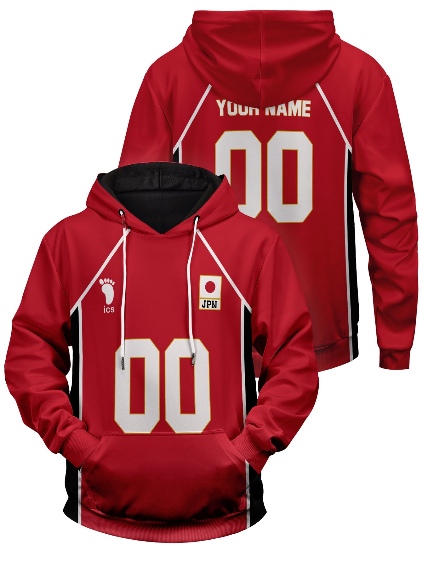 Fandomaniax - Personalized Haikyuu National Team Unisex Pullover Hoodie