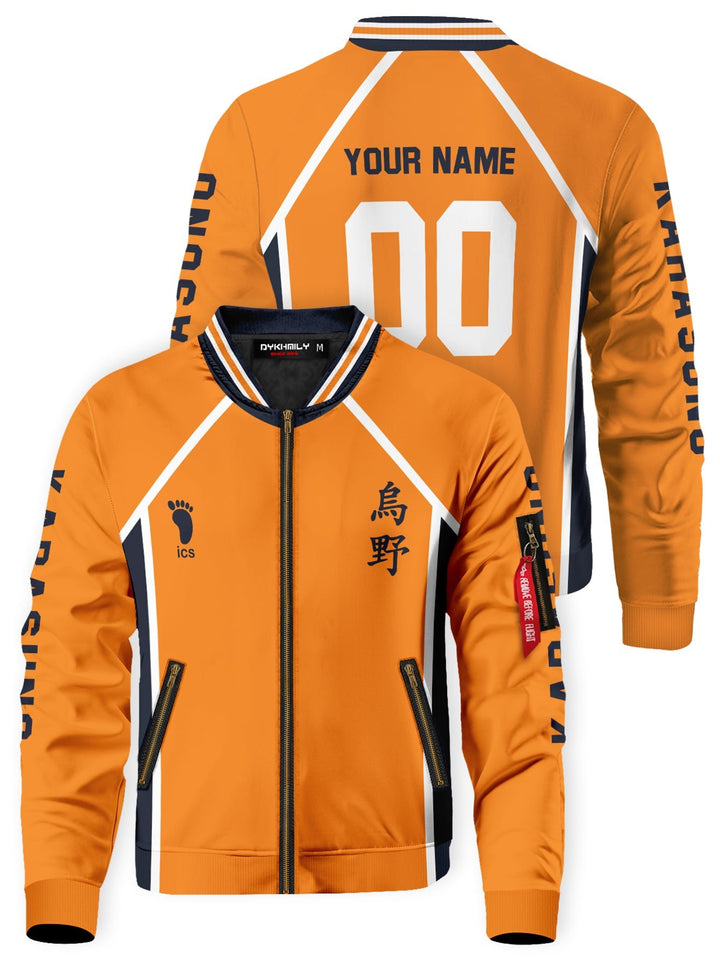 Fandomaniax - Personalized Karasuno Libero Bomber Jacket