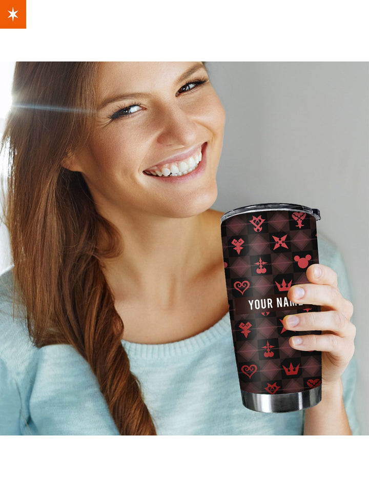 Fandomaniax - Personalized Khearts Pattern Tumbler