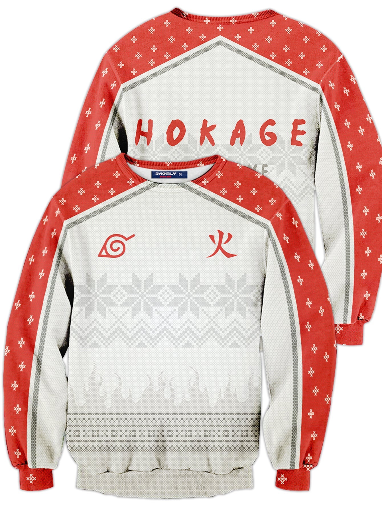 Fandomaniax - Personalized Konoha Hokage Unisex Wool Sweater