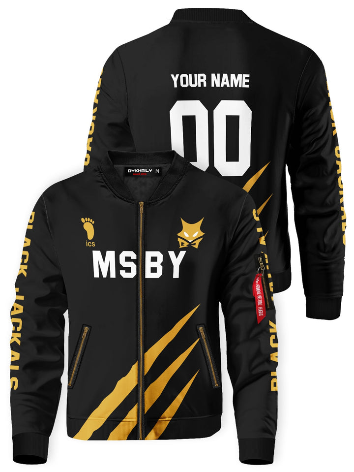 Fandomaniax - Personalized MSBY Black Jackals Bomber Jacket