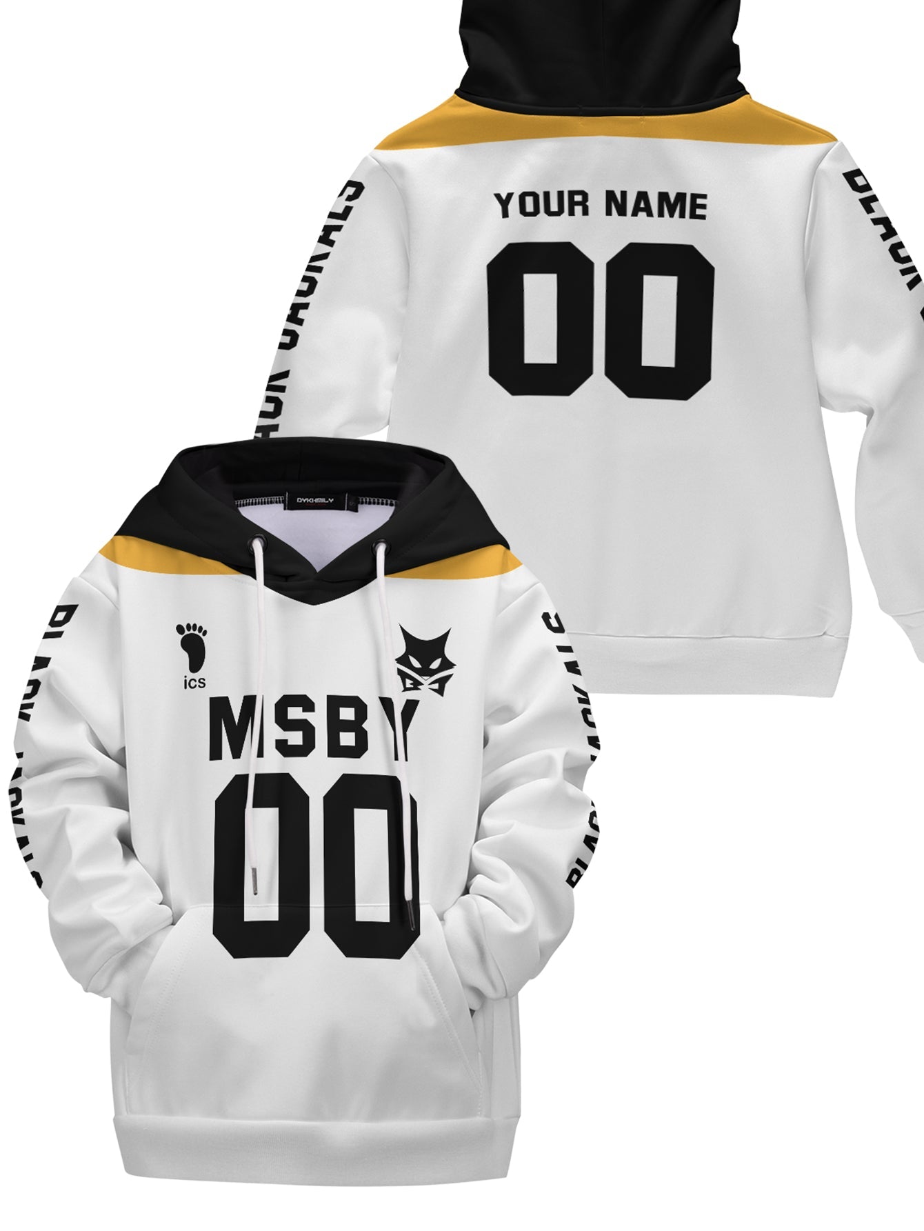 Fandomaniax - Personalized MSBY Black Jackals Libero Kids Unisex Pullover Hoodie