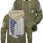 Fandomaniax - Personalized New Survey Corps Uniform Unisex Pullover Hoodie