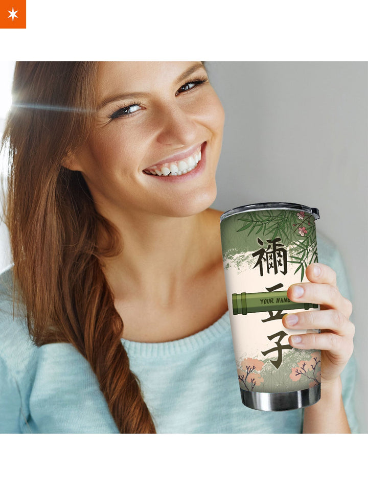 Fandomaniax - Personalized Nezuko Bamboo Tumbler