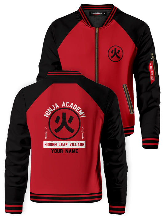 Fandomaniax - Personalized Ninja Academy Bomber Jacket