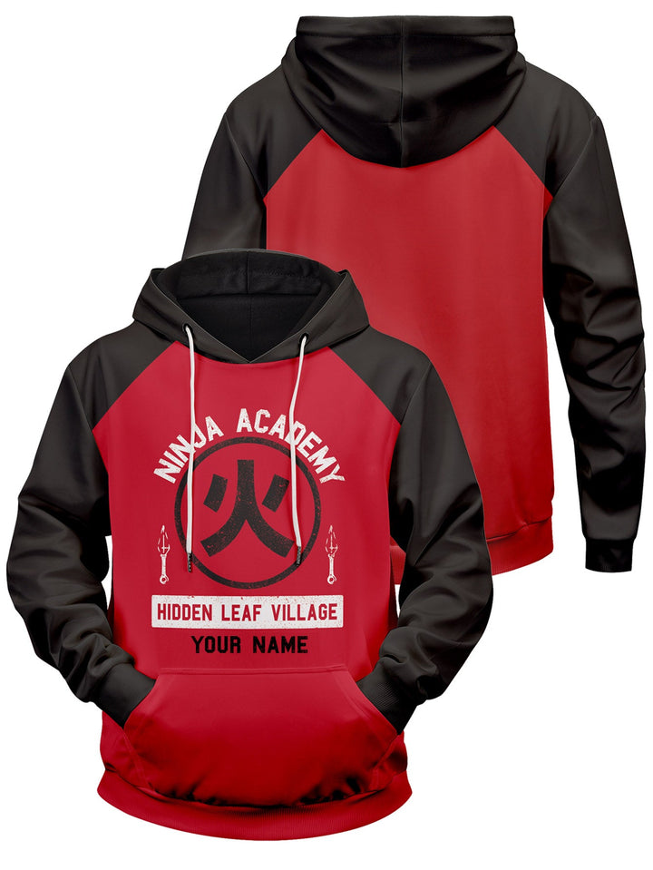 Fandomaniax - Personalized Ninja Academy Unisex Pullover Hoodie