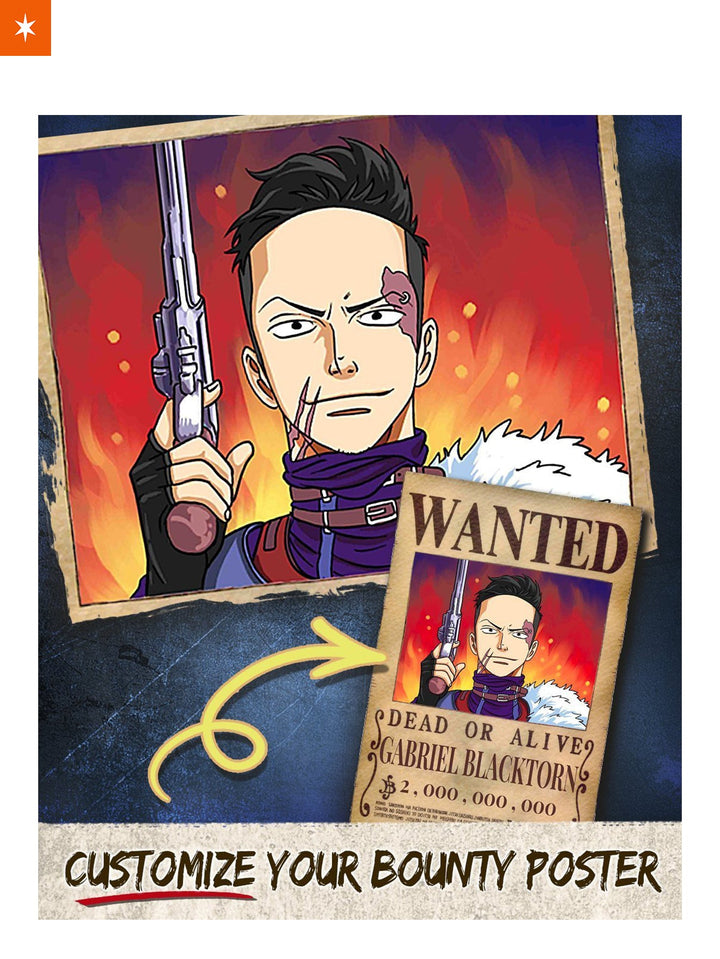 Fandomaniax - Personalized One Piece Wanted Bounty Digital Artwork