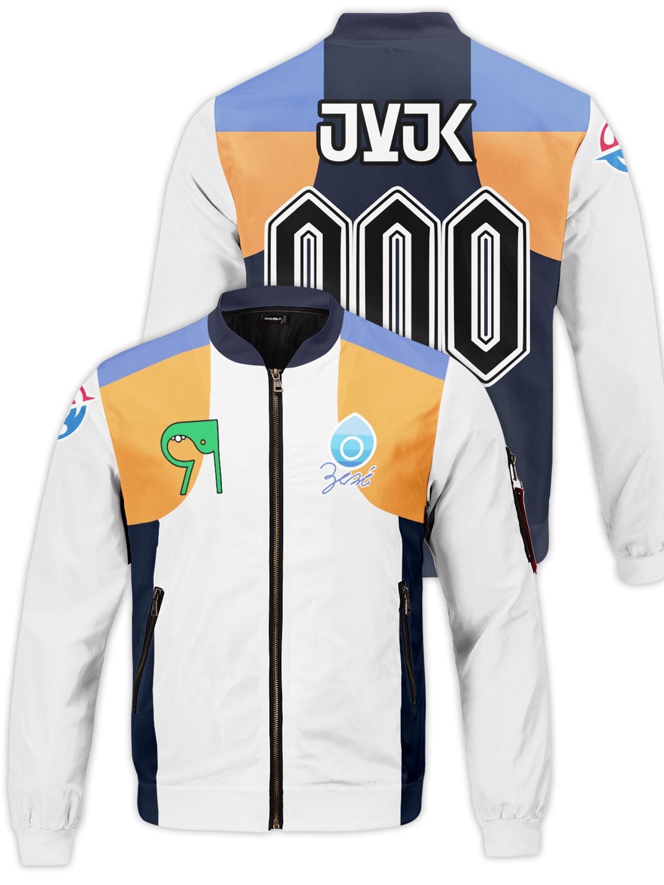 Fandomaniax - [Buy 1 Get 1 SALE] Personalized Poke Water Uniform Bomber Jacket
