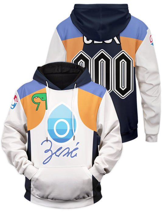 Fandomaniax - [Buy 1 Get 1 SALE] Personalized Poke Water Uniform Unisex Pullover Hoodie