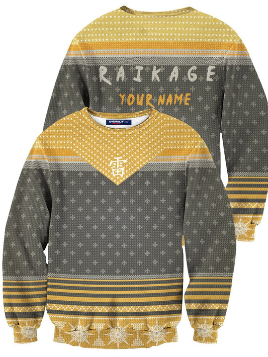 Fandomaniax - Personalized Raikage Unisex Wool Sweater