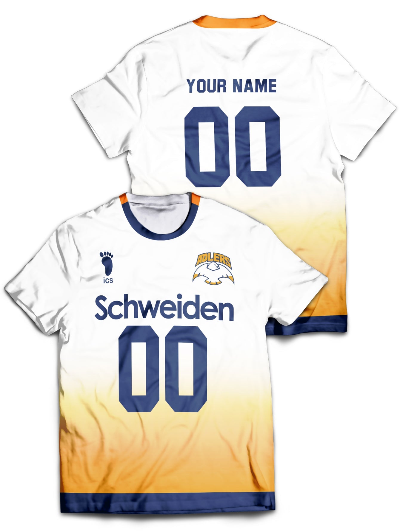 Fandomaniax - Personalized Schweiden Adlers Unisex T-Shirt