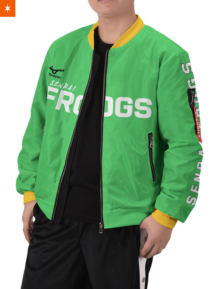 Fandomaniax - Personalized Sendai Frogs Bomber Jacket