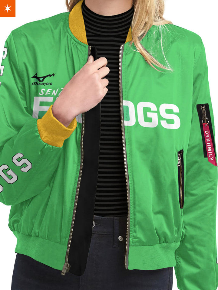 Fandomaniax - Personalized Sendai Frogs Bomber Jacket