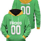 Fandomaniax - Personalized Sendai Frogs Unisex Pullover Hoodie
