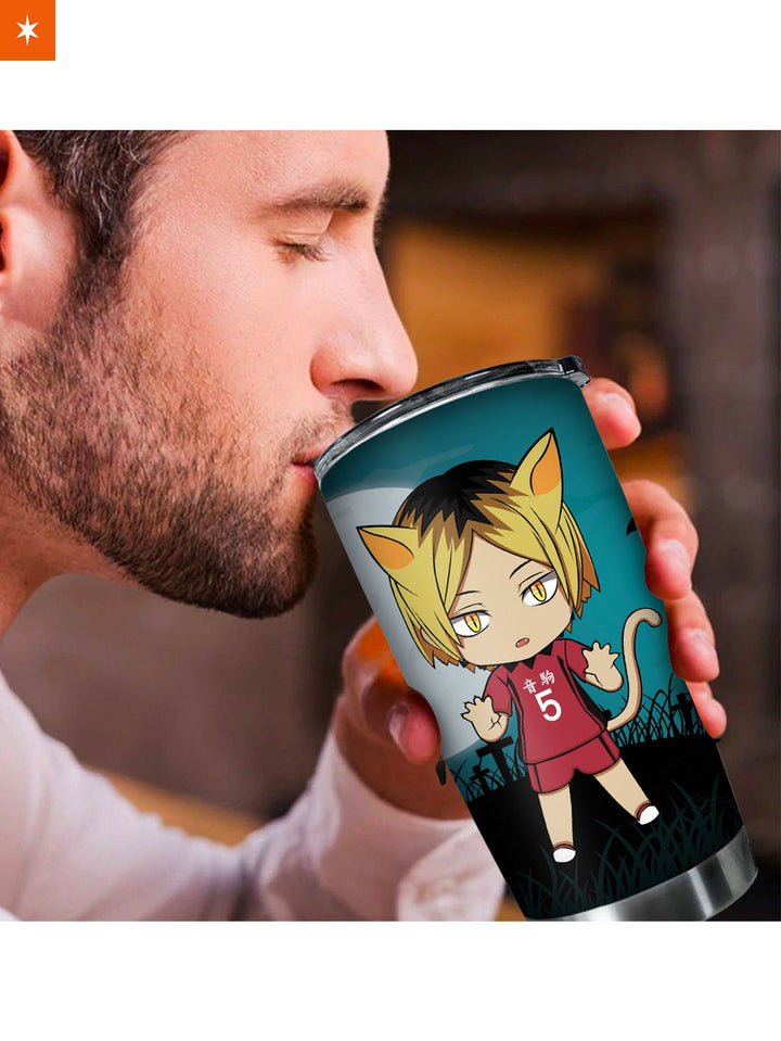 Fandomaniax - Personalized Sleepy Cat Kenma Kozume Tumbler