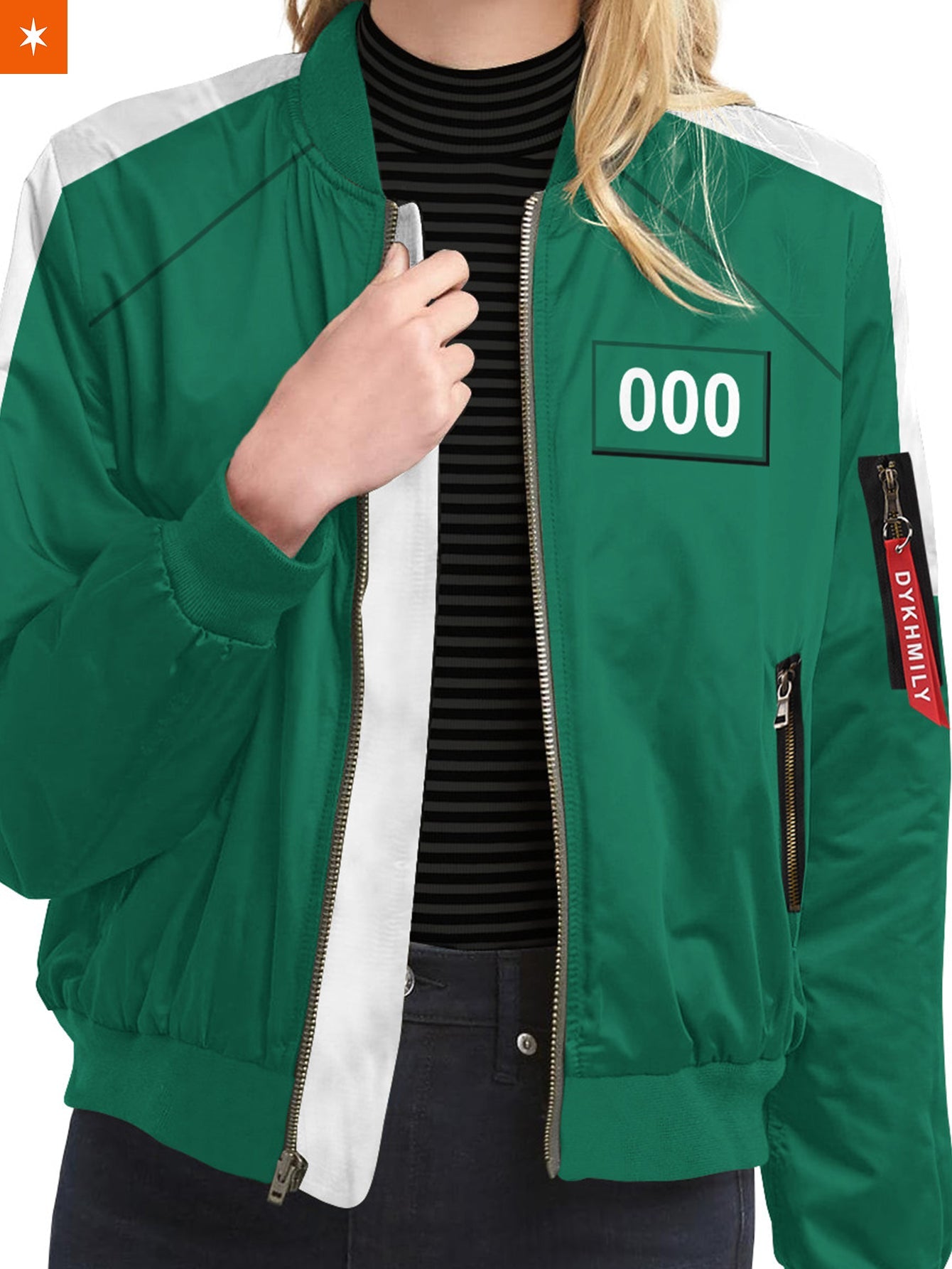 Fandomaniax - Personalized Squid Game Bomber Jacket