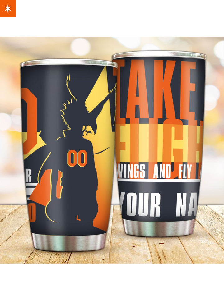 Fandomaniax - Personalized Take Flight Tumbler