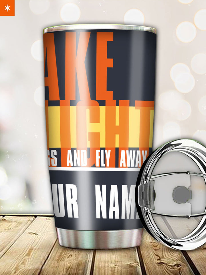 Fandomaniax - Personalized Take Flight Tumbler