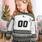 Fandomaniax - Personalized Team Fukurodani Christmas Kids Unisex Wool Sweater